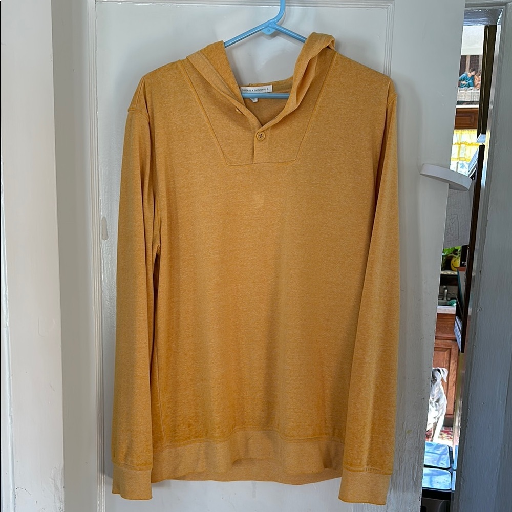 Yellow Hooded Sweatshirt